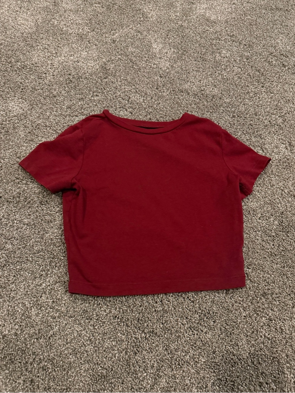 Target Women's Burgundy Crop Tee